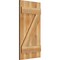Ekena Millwork Joined Board-n-Batten Shutters w/Z-Bar, Rough Sawn Western Red Cedar, 16 1/8W x 31H, PR RBJ06Z16X031RWR - alternate 3